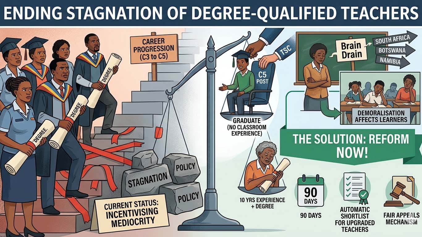 Ending stagnation of Degree-qualified teachers     